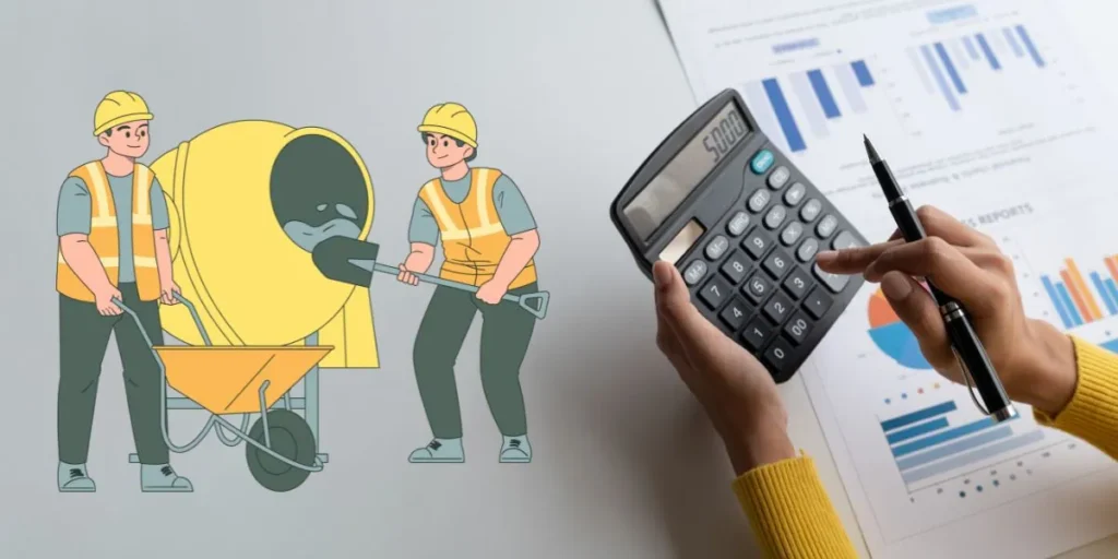 image represented the concrete estimating services and work